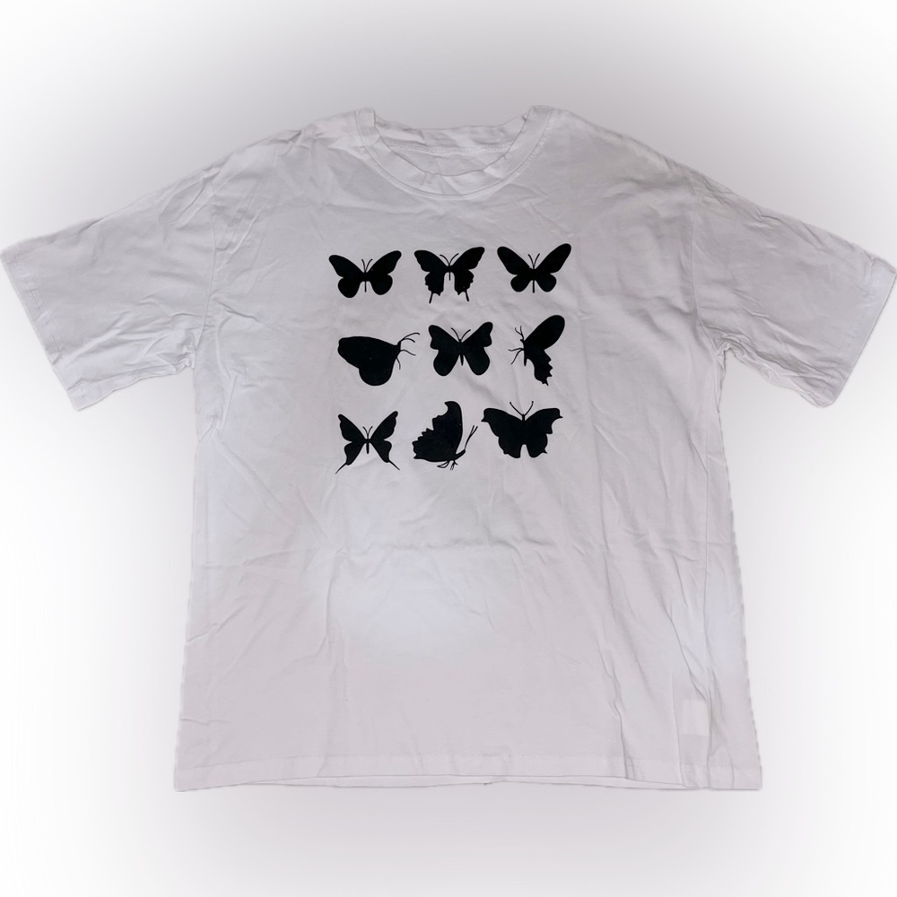 *Butterfly White Tee
